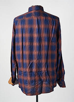 Chemise manches longues coupe droite bleu DARIO BELTRAN homme