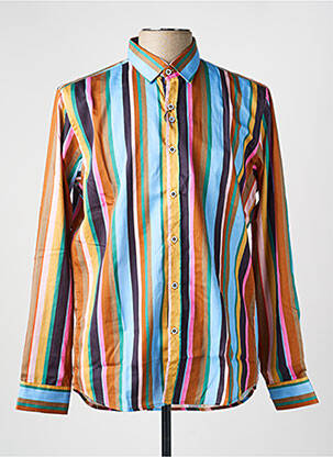 Chemise manches longues coupe droite bleu DARIO BELTRAN homme