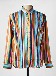 Chemise manches longues coupe droite bleu DARIO BELTRAN homme