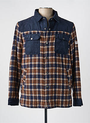 Veste casual coupe droite bleu COFOX homme