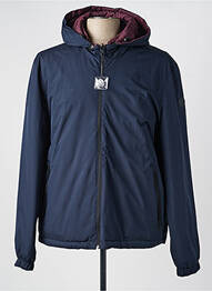 Doudoune manches longues a capuche bleu CASUAL SPIRIT homme