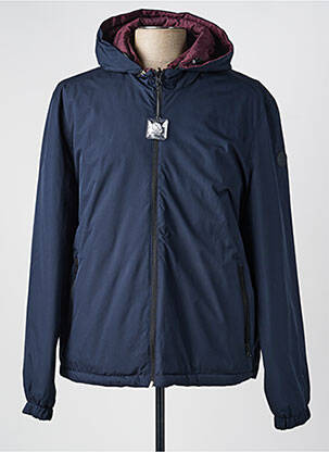 Doudoune manches longues a capuche bleu CASUAL SPIRIT homme