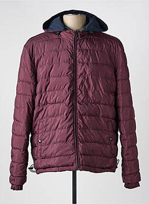 Doudoune manches longues a capuche bleu CASUAL SPIRIT homme