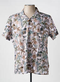 Chemise manches courtes imprimé fantaisie vert LA CIBLE ROUGE homme