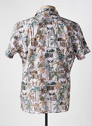 Chemise manches courtes imprimé fantaisie vert LA CIBLE ROUGE homme