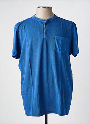 T-shirt coupe droite manches courtes bleu MARVELIS homme