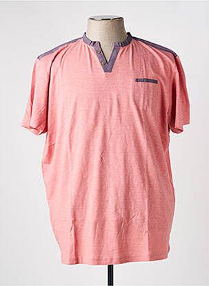 T-shirt coupe droite manches courtes rose COFOX homme