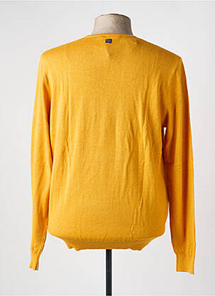 Pull col v manches longues jaune TBS homme