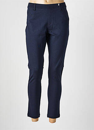 Pantalon slim taille élastique taille normale bleu TBS femme