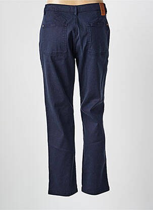 Pantalon slim tissage popeline taille normale bleu TBS femme