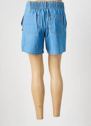 Short fermeture zippée sous rabat boutonné taille normale bleu TBS femme