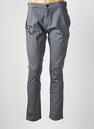 Pantalon chino tissage popeline taille normale gris TBS femme