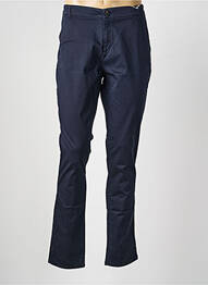 Pantalon chino tissage popeline taille normale bleu TBS femme