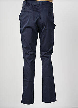 Pantalon chino tissage popeline taille normale bleu TBS femme