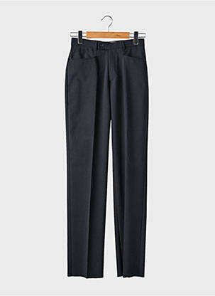 Pantalon droit taille à pinces taille haute noir GIANNI MARCO femme