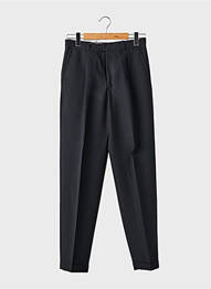 Pantalon droit taille haute taille haute noir GIANNI MARCO femme