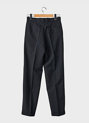 Pantalon droit tissage crêpe taille haute noir GIANNI MARCO femme