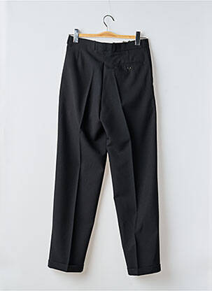 Pantalon droit taille à pinces taille haute noir KOZOM homme