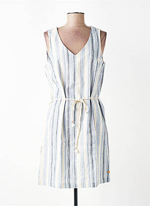 Robe courte sans manche sans manche bleu TBS femme