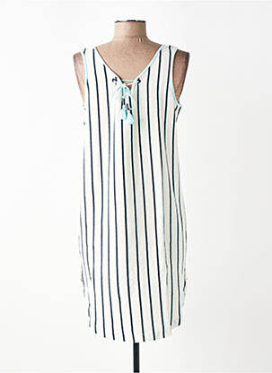 Robe courte sans manche sans manche bleu TBS femme