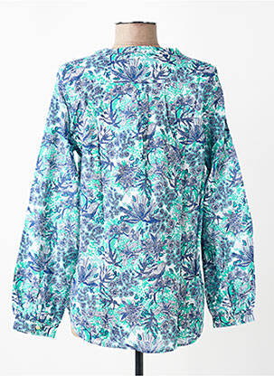 Blouse imprimé fantaisie manches longues bleu TBS femme