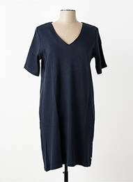 Robe mi-longue manches courtes manches courtes bleu TBS femme