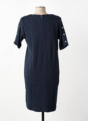 Robe mi-longue manches courtes manches courtes bleu TBS femme
