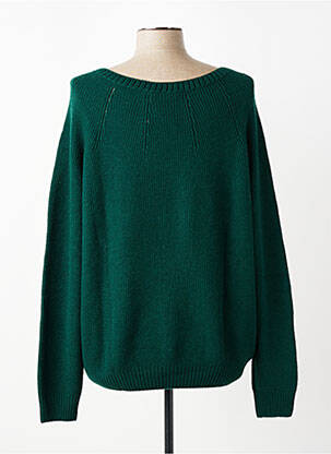 Pull col rond manches longues vert TBS femme