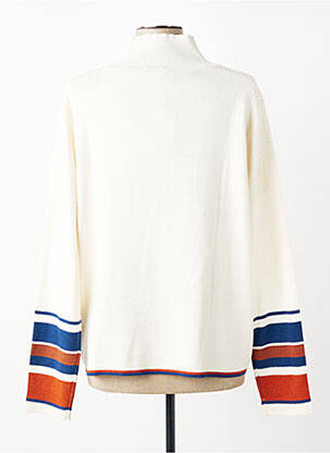 Pull col roulé manches longues manches longues beige TBS femme