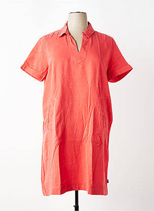 Robe mi-longue manches courtes manches courtes rose TBS femme