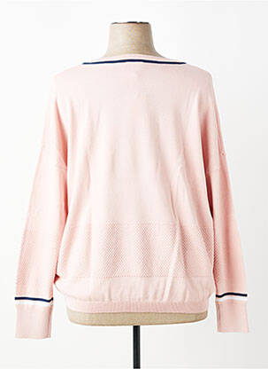 Pull col v manches longues rose TBS femme