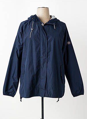 Imperméable manches longues a capuche bleu TBS femme