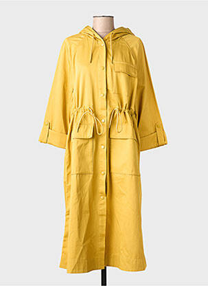 Parka manches longues a capuche jaune ZILCH femme