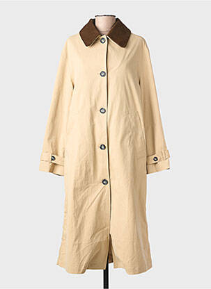 Trench tissage popeline sans capuche beige YERSE femme