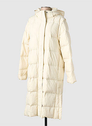 Doudoune poches a capuche beige INDI & COLD femme