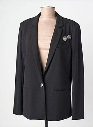 Veste casual epaulette noir FIVE femme