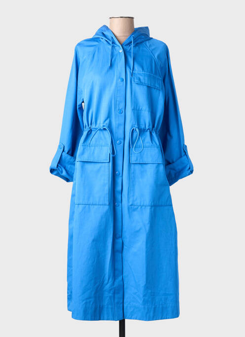 Parka manches longues a capuche bleu ZILCH femme