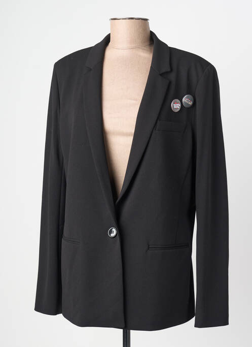 Veste casual epaulette noir FIVE femme