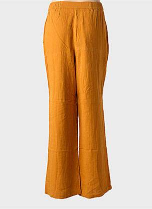 Pantalon droit taille élastique jaune ZILCH femme