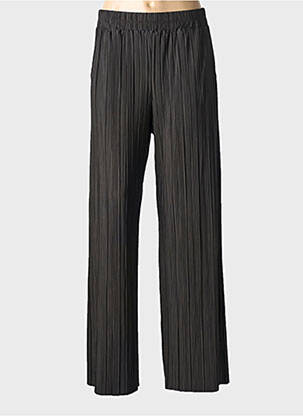 Pantalon droit taille élastique noir YAYA femme