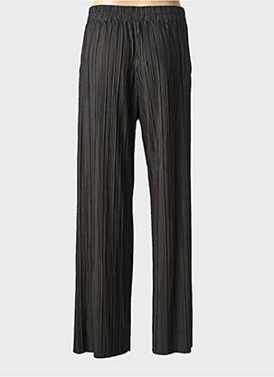 Pantalon droit taille élastique noir YAYA femme
