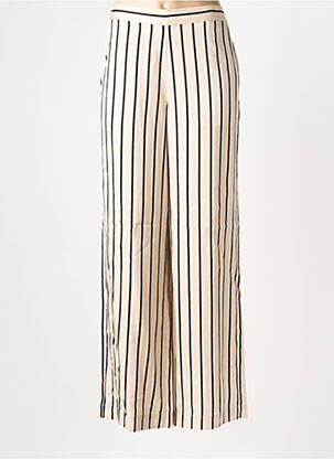 Pantalon droit taille élastique beige YERSE femme