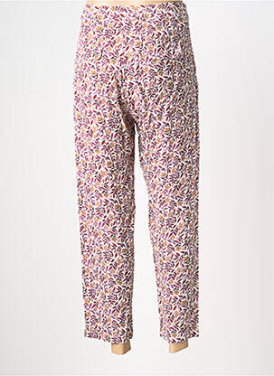 Pantalon 7/8 taille élastique violet INDI & COLD femme