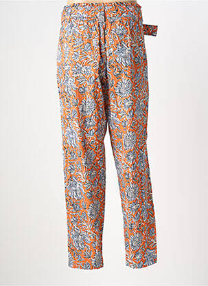 Pantalon droit taille élastique orange YERSE femme