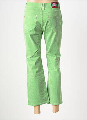 Pantalon 7/8 fermeture zippée sous rabat boutonné vert FREEMAN T.PORTER femme