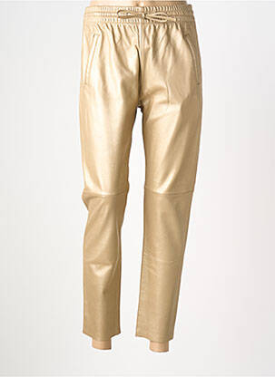 Pantalon slim taille élastique or OAKWOOD femme
