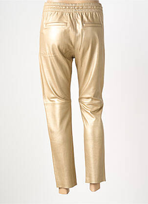 Pantalon slim taille élastique or OAKWOOD femme