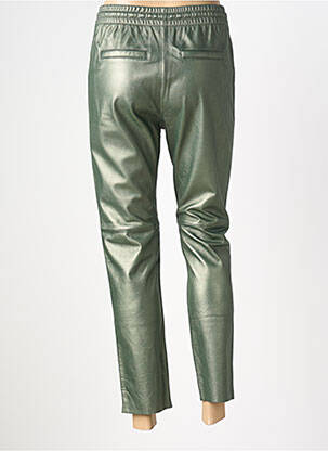 Pantalon slim taille élastique vert OAKWOOD femme