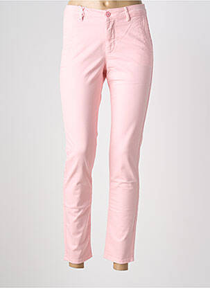 Pantalon slim poches rose clair HAPPY femme