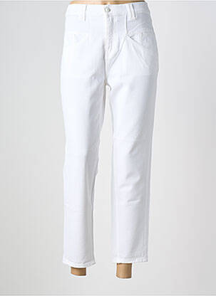 Jeans coupe droite stretch taille normale blanc FIVE femme